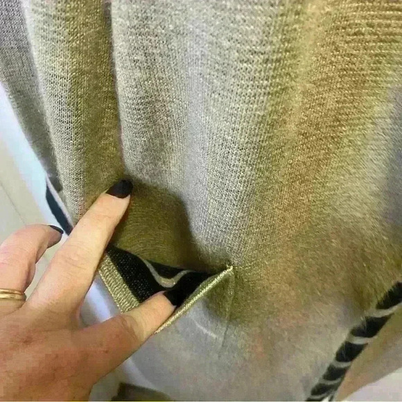 Tan Cream Black Colored Apt. 9 Long Cardigan - Picture 9 of 10